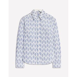 Boden Sienna Cotton Shirt - Ivory Tennis 6R